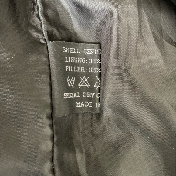 Genuine Leather patchwork Jacket PTP 19.5” - Picture 14 of 17